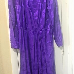 Vintage purple silk Nordstrom dress